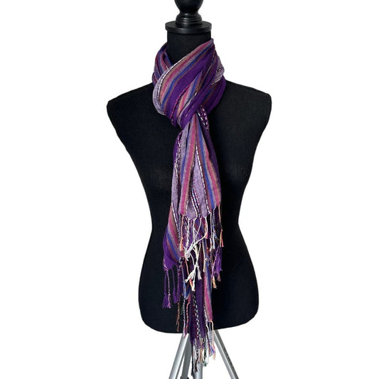 F.C Purple Rayon Scarf