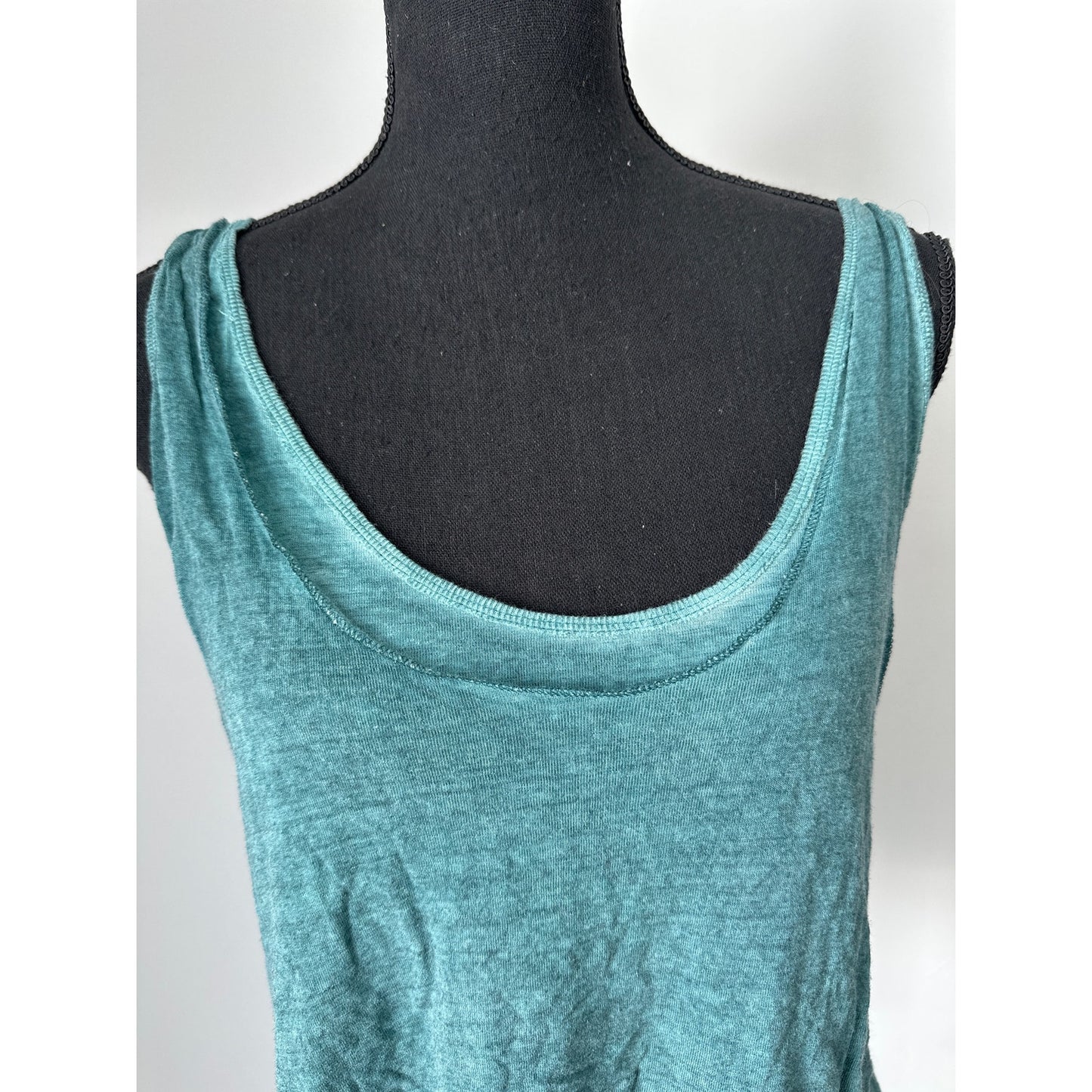 We The Free Blue Green Sleeveless Distressed Top Sz XS