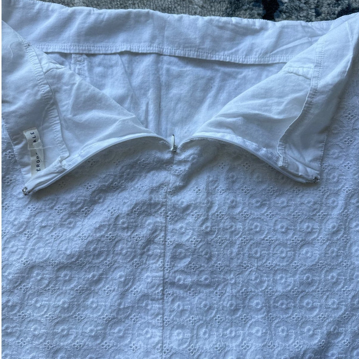 Aeropostale White Cotton Mini Skirt Sz XL