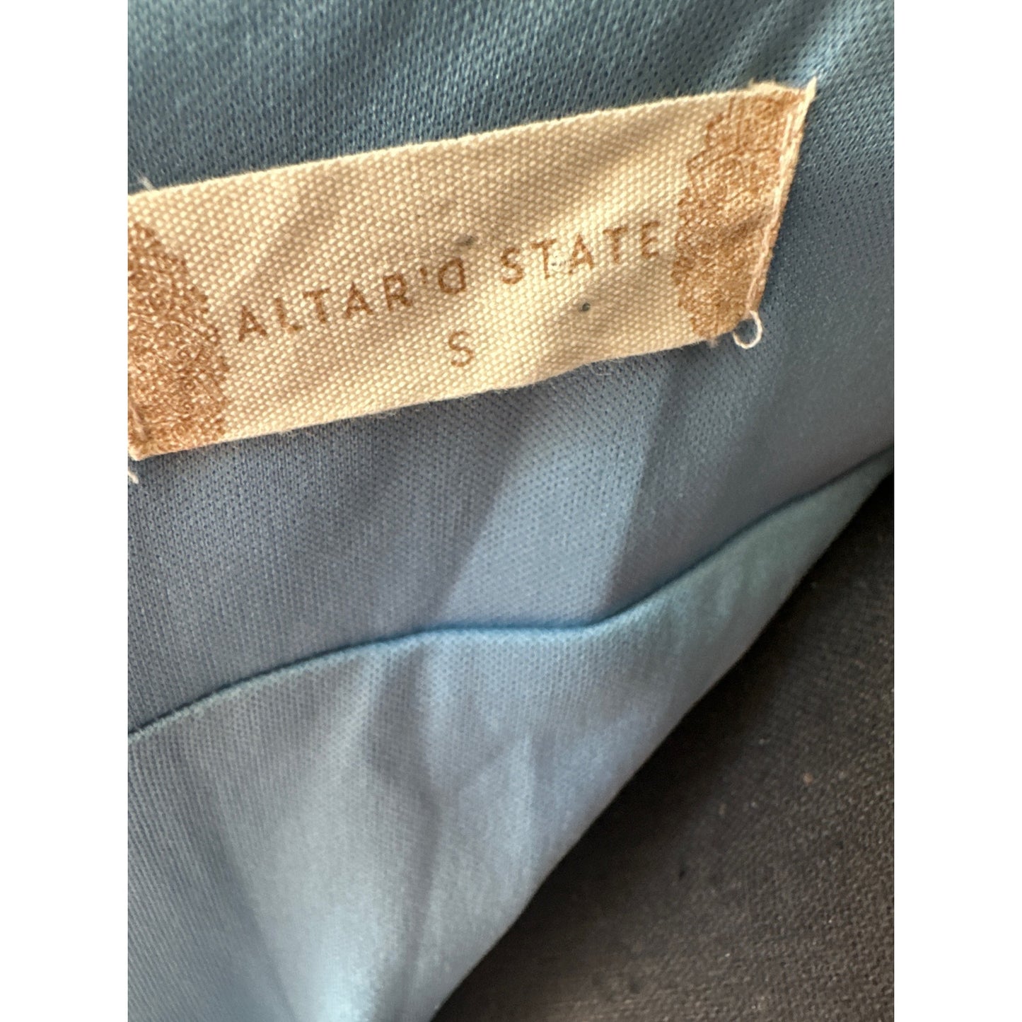 Altar'd State Blue Betsy Clipdot Maxi Dress Sz S