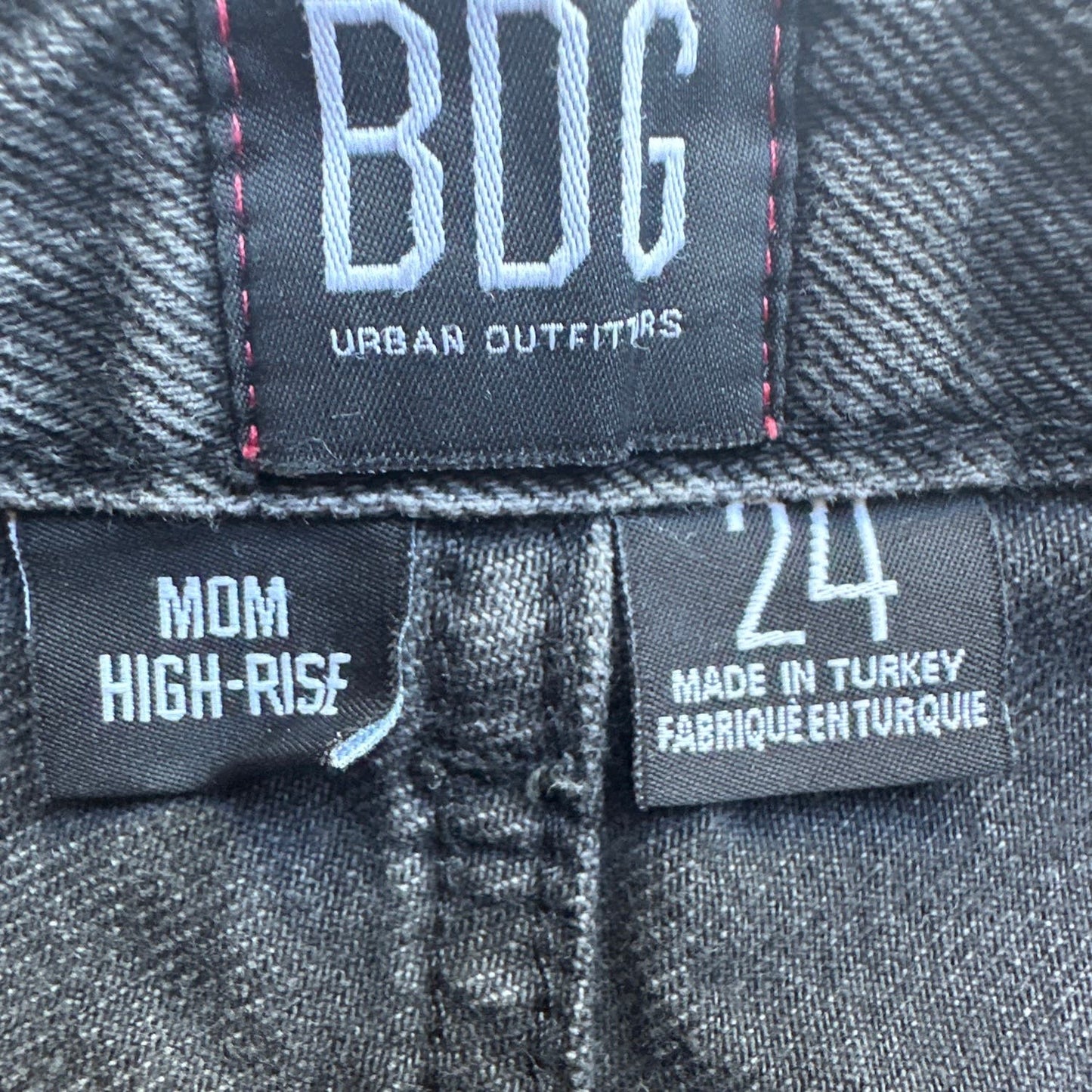 BDG Urban Outfitters Mom High-Rise Gray Jeans Sz 24