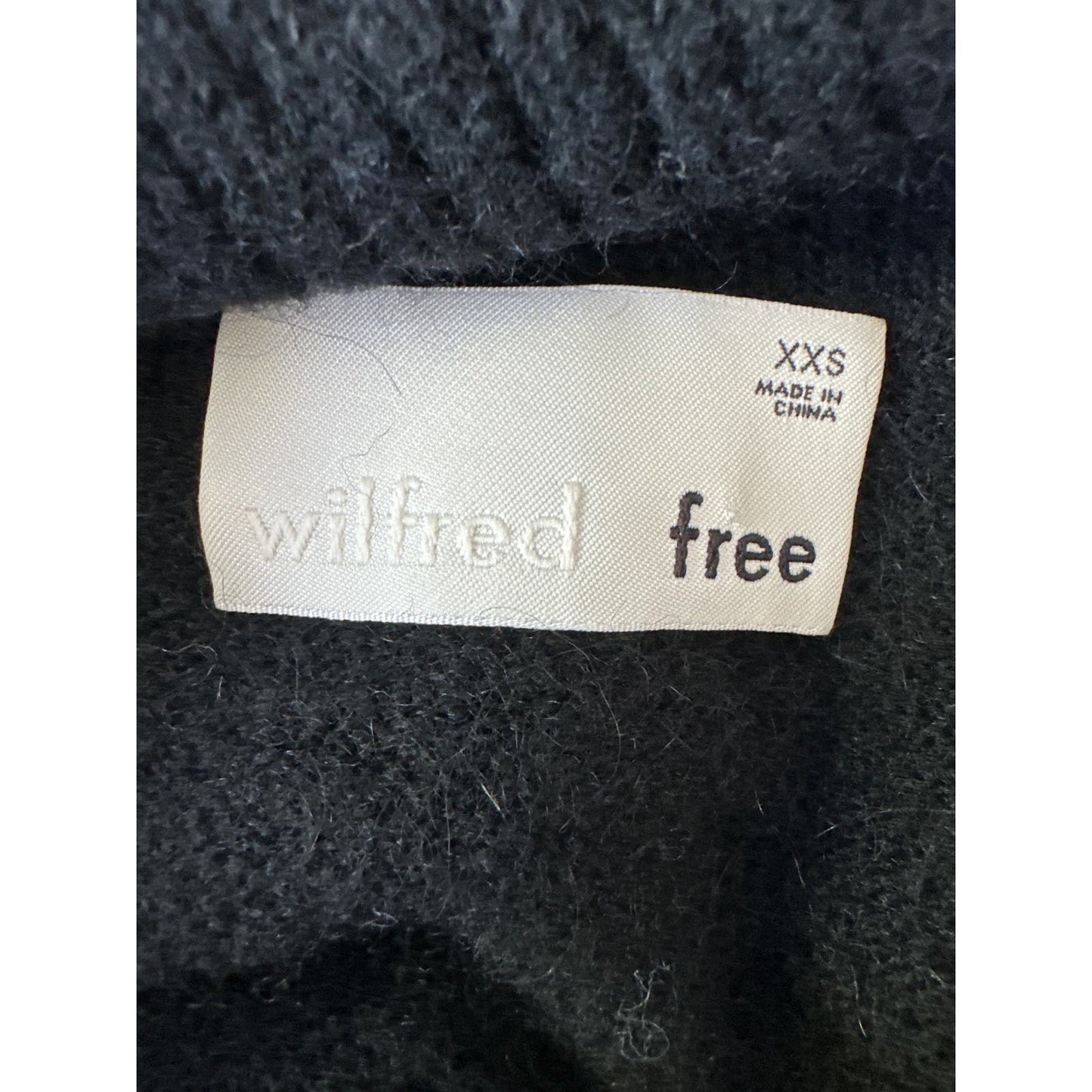 Wilfred Free Eisha Black Knitted Dress Sz XXS