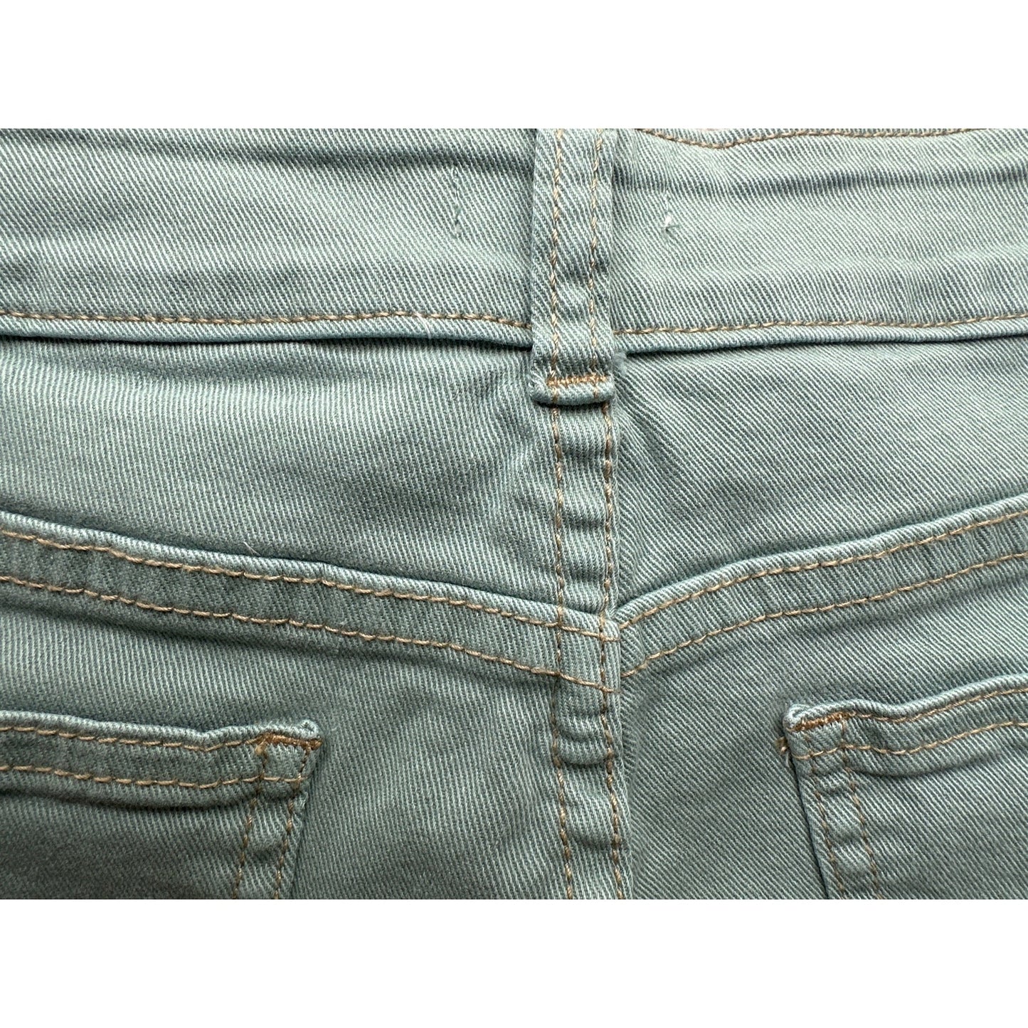 Saya Green Jade Denim Straight Sz 2