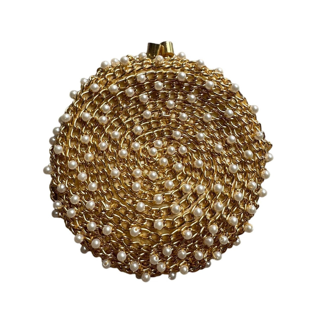 Delill Vintage Gold and Pearls Coin Purse