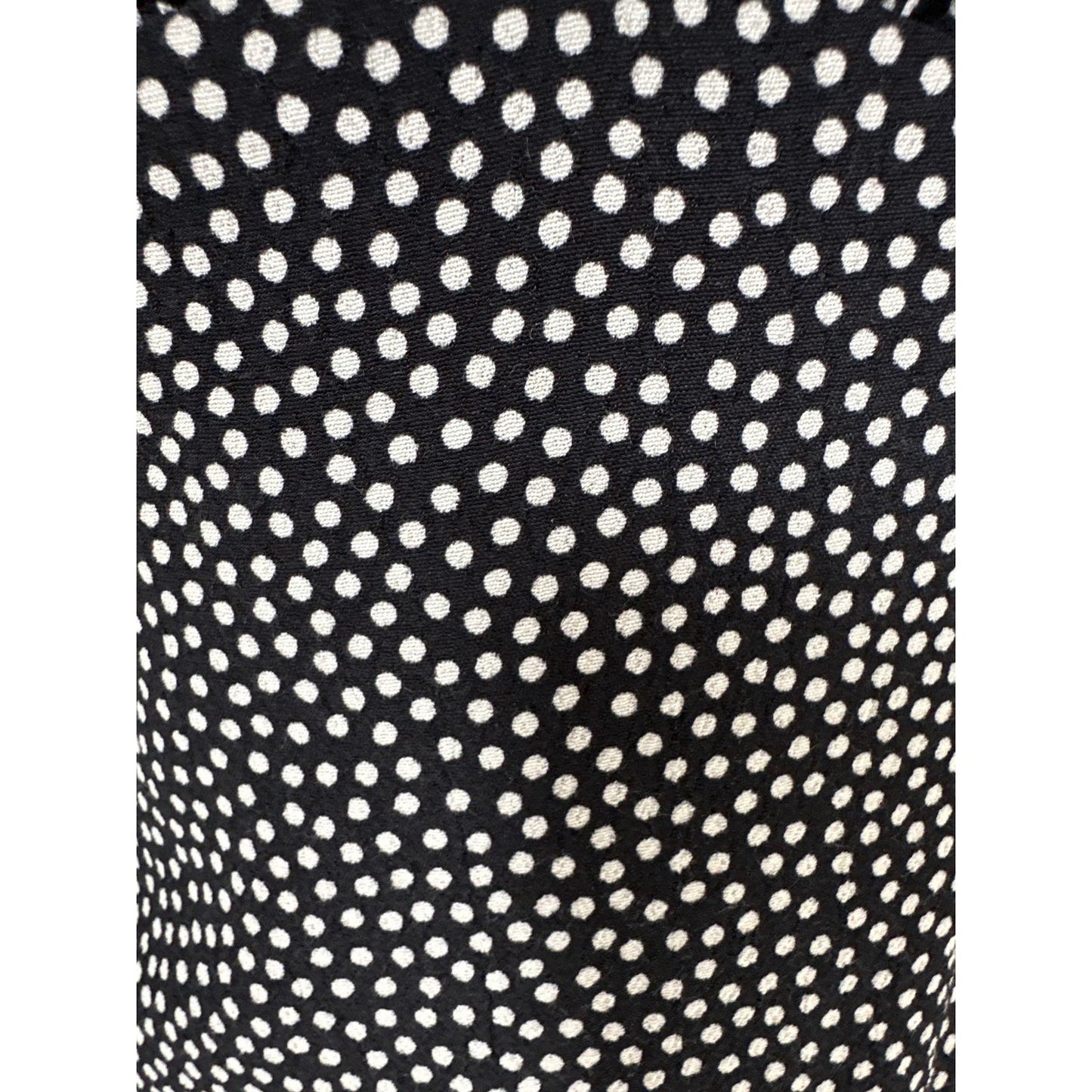 Zara Polka Dot Black and Tan Mini Dress Sz M