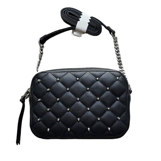 Rebecca Minkoff Diamond Quilt Studded Top Zip Crossbody Bag