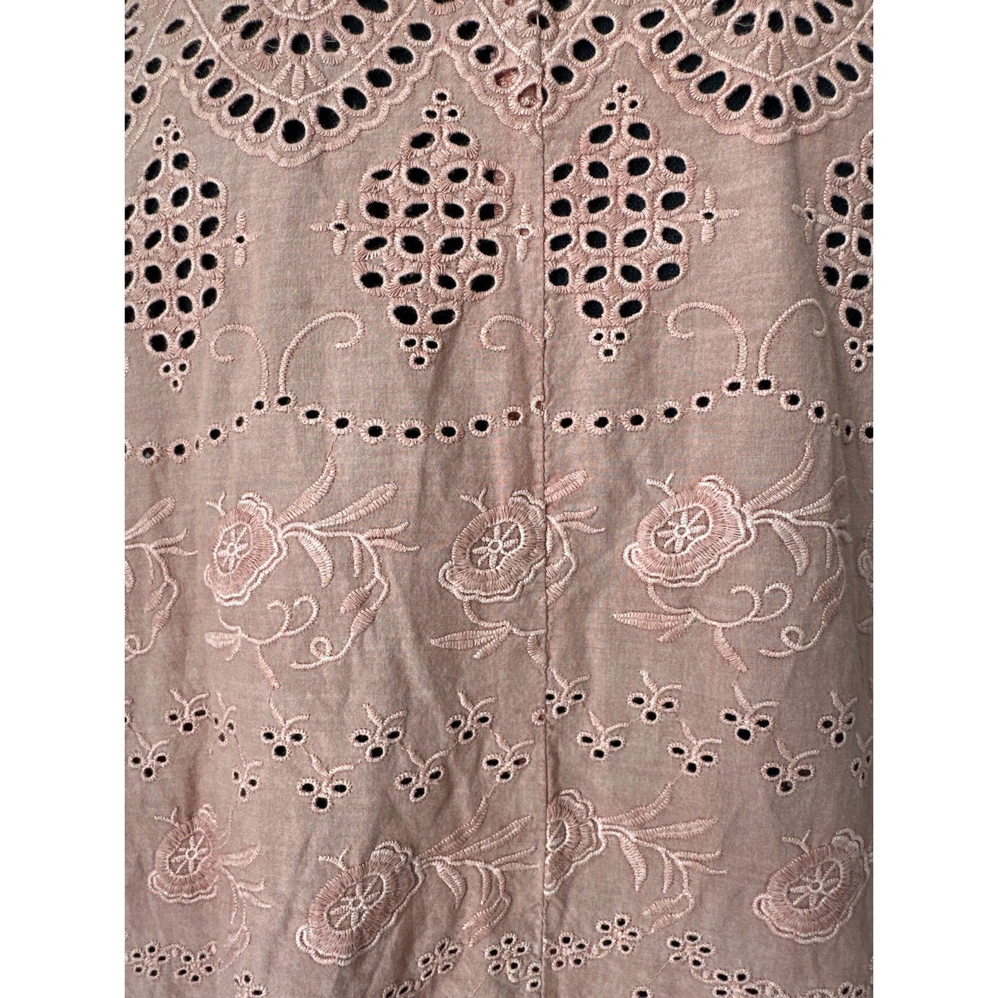 Sundance Coral Eyelet Moonlight Cotton Duster Sz M