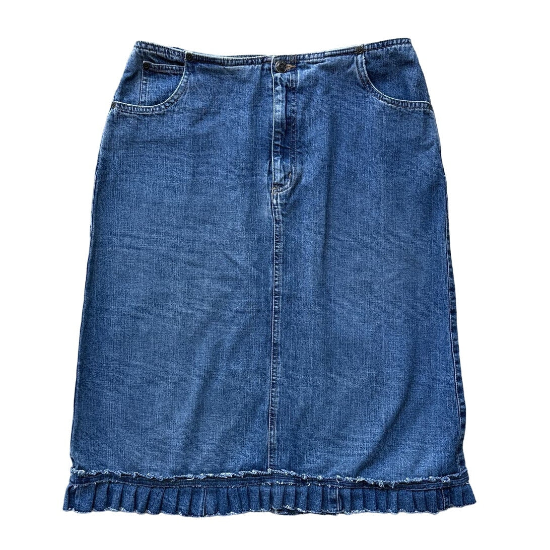 St John’s Bay Denim Skirt Sz 12