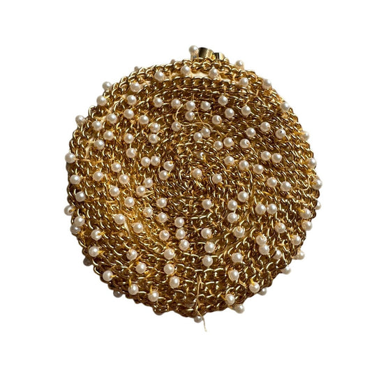 Delill Vintage Gold and Pearls Coin Purse