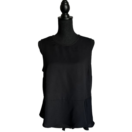 BCBGMAXAZRIA Black Sleeveless Top Sz M