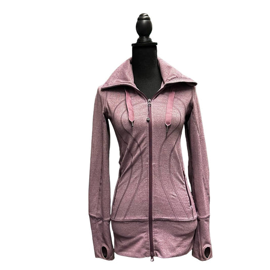 Lululemon Mauve Jacket with Hoodie Sz 2