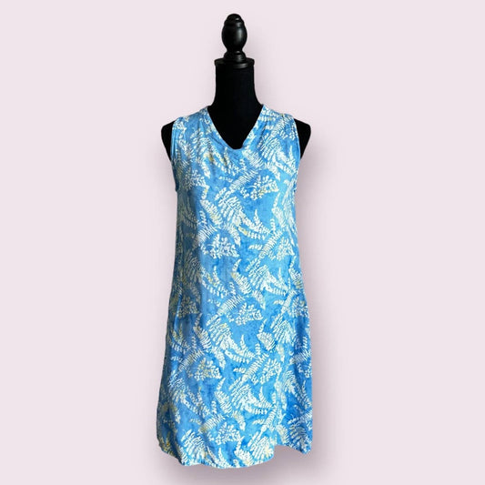 Batik Bali Light Blue Dress Sz S