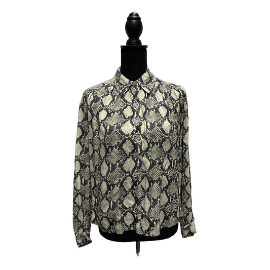 Rebecca Minkoff Snake Print Blouse Sz XXS