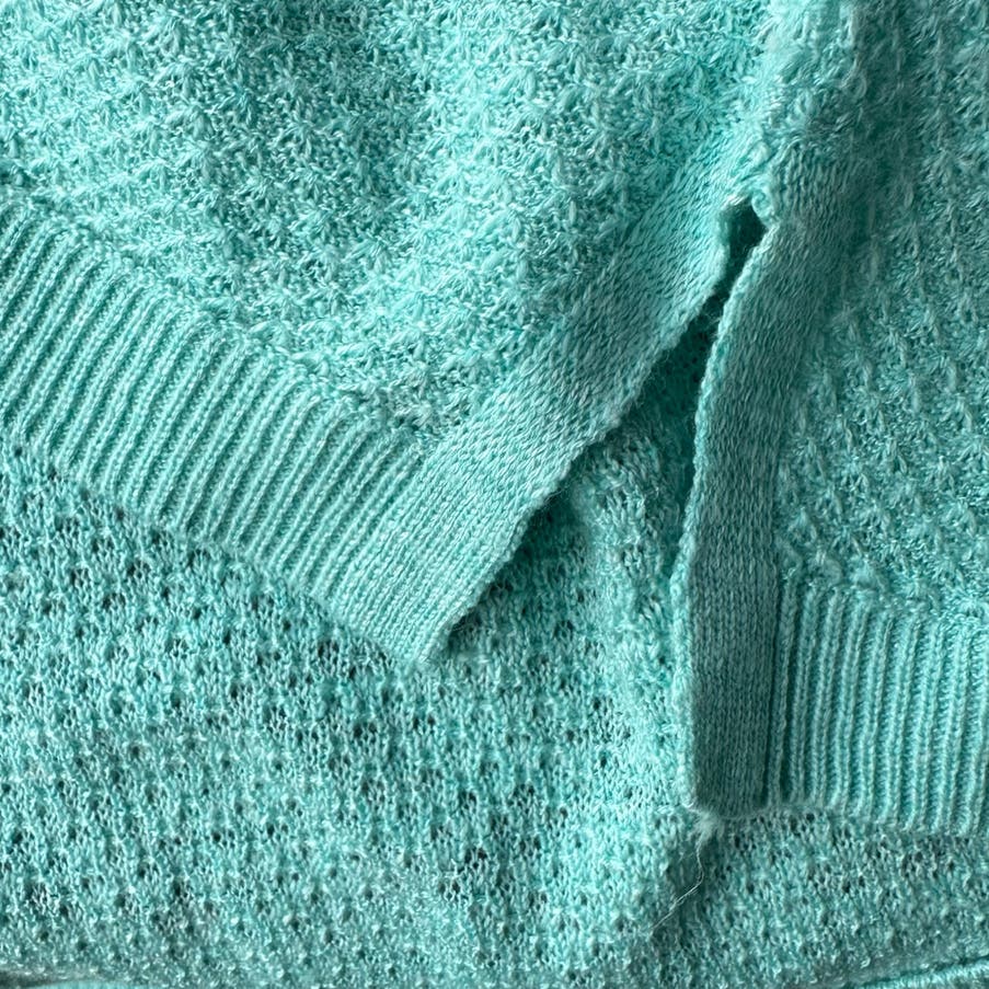 Talbots Minty Green Cotton Blend Sweater Sz XL