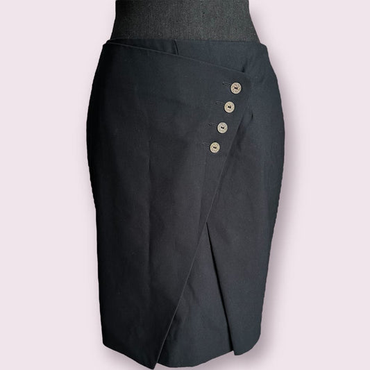 Women Tara Mini Pencil Black Pencil Skirt Sz 4