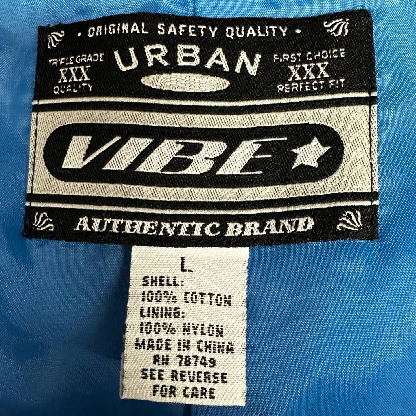 Urban Vibe Blue Corduroy Cotton Jacket Sz L