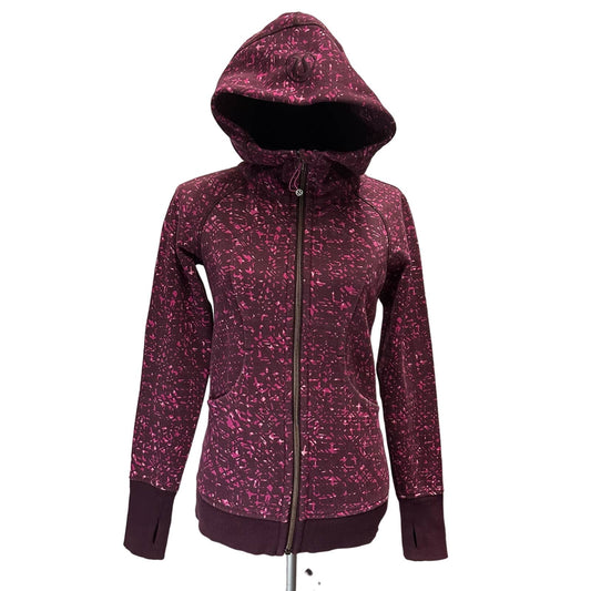 Lululemon Scuba Pink and Burgundy Jacket Sz 4