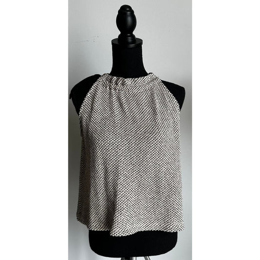 Madewell Cream and Black Top Sz M