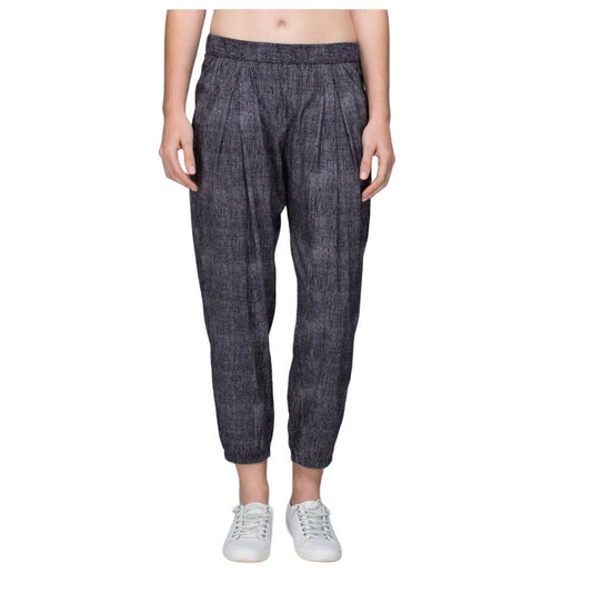 Lululemon Rollin' With My Omies Pant Burlap Texture Black Dune / Black Sz 6