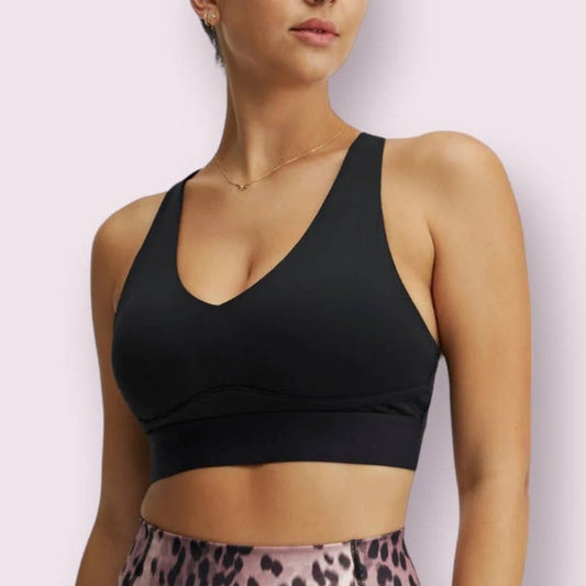 New  Fabletics All Day Everyday Bra II Black Sz M