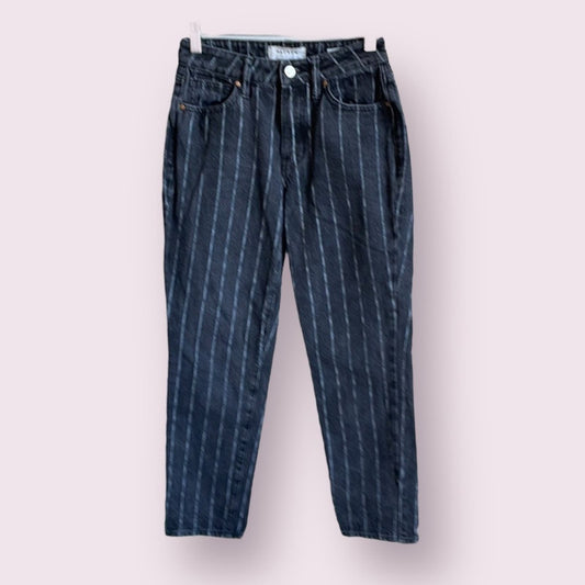 Pacsun Dark Gray Stripped Mom Jean Size 24