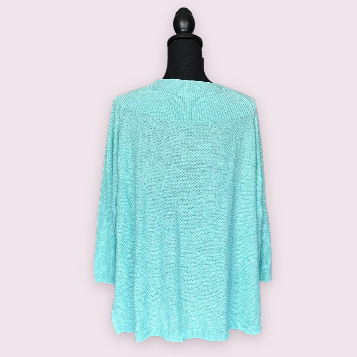 Talbots Minty Green Cotton Blend Sweater Sz XL